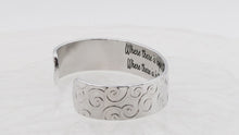 Load and play video in Gallery viewer, Where there is hope, there is faith.  Where there is faith, miracles happen. Inspirational Cuff
