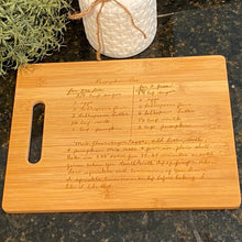 Load image into Gallery viewer, Mom&#39;s or Grandma&#39;s Recipe Cutting Board
