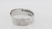 Load and play video in Gallery viewer, Go confidently in the direction of your dreams...  Inspirational Cuff
