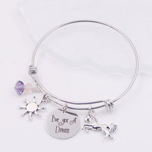 Load image into Gallery viewer, I&#39;ve Got A Dream - Girl with Long Hair - Rapunzel Bangle Bracelet
