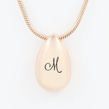 Load image into Gallery viewer, Rose Gold Teardrop Necklace Urn Pendant Cremation Necklace
