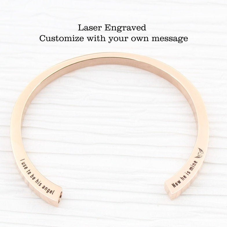 Rose Gold Cremation Urn Bracelet