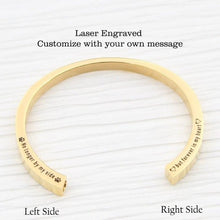 Load image into Gallery viewer, Custom Gold Engraved Cremation Urn Bracelet
