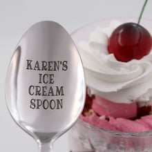 Load image into Gallery viewer, Custom Name Ice Cream Spoon for Her
