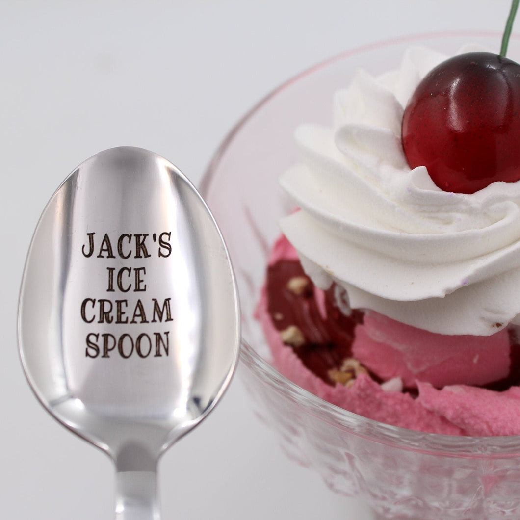 Custom Name Ice Cream Spoon for Him