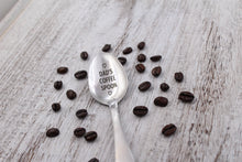 Load image into Gallery viewer, DAD&#39;S COFFEE SPOON ~ Stocking Stuffer, Gift for dad, stamped Coffee Spoon gift idea for him under 15, Christmas for him, coffee for dad
