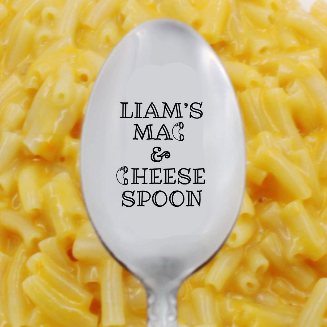 Custom Name Macaroni Cheese Spoon